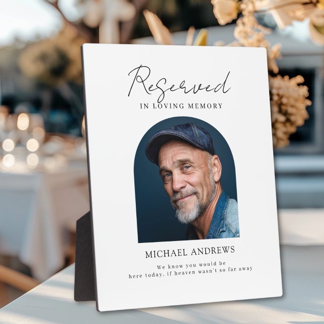 Reserved Seat - Photo Memorial Wedding Plaque (Reserved Seat - Photo Memorial Wedding Plaque)