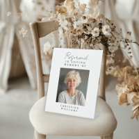 Reserved Seat, Photo, Wedding, Memorial Elegant,