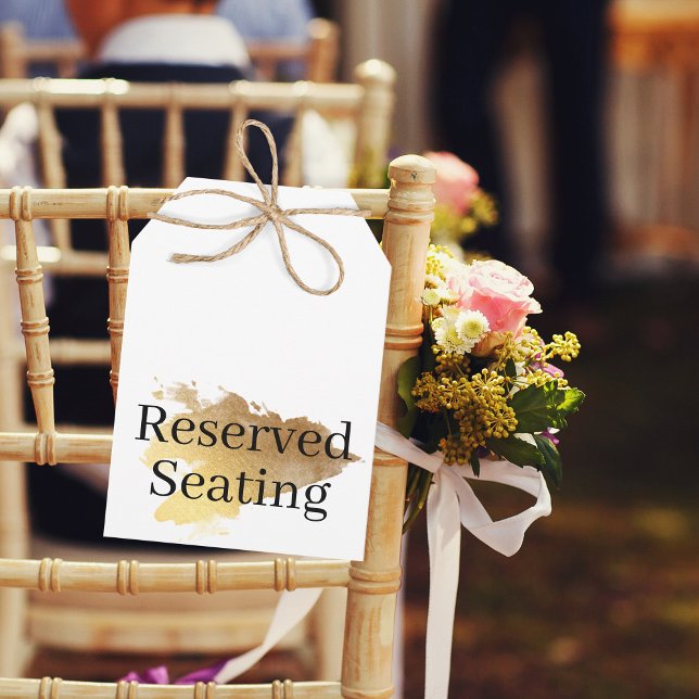 Reserved Seating Golden Wedding Large Tag (Creator Uploaded)