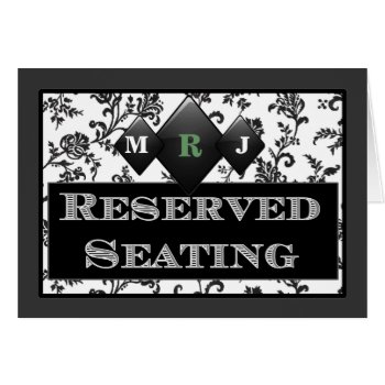 Reserved Seating Sign Card by Churchsupplies at Zazzle