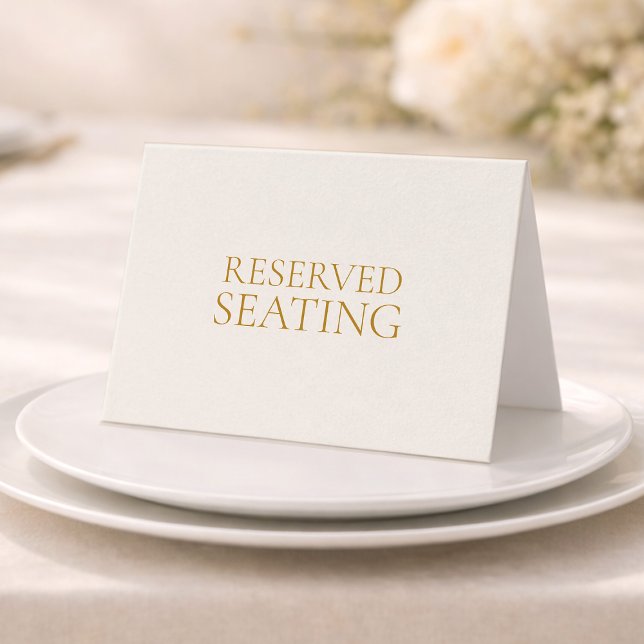 Reserved Seating Wedding Sign Card (Creator Uploaded)