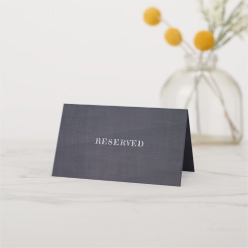 Reserved Sign Chalkboard Wedding Place Card