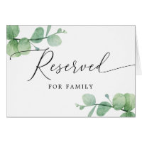 Reserved Sign | Elegant Eucalyptus Garden Wedding