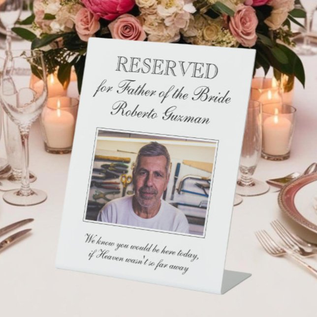 Reserved Sign for Father of the Bride Memorial (Creator Uploaded)