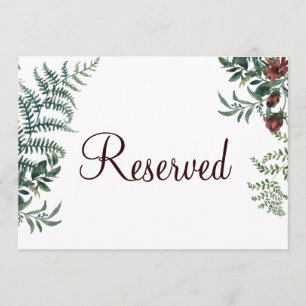 Reserved Sign Invitation