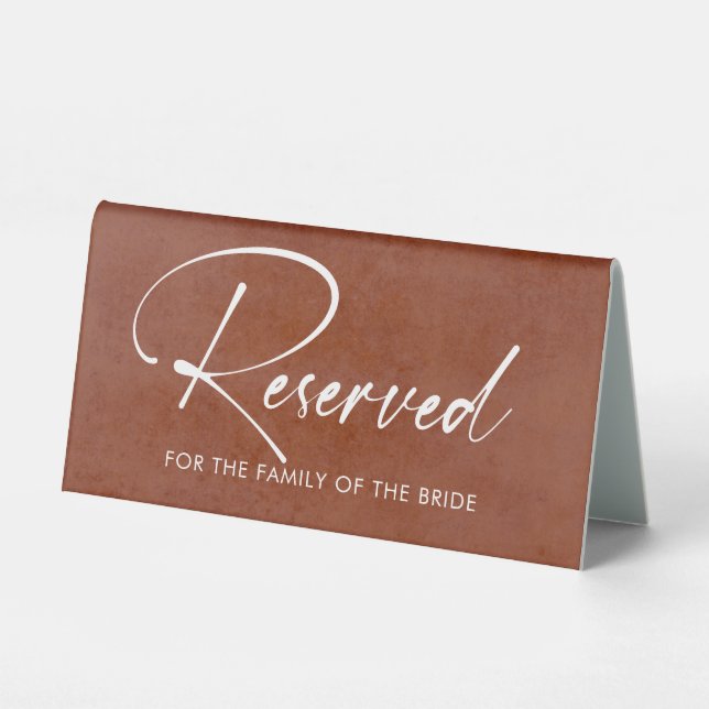 Reserved Sign - Wedding - Party - Business   (Front)