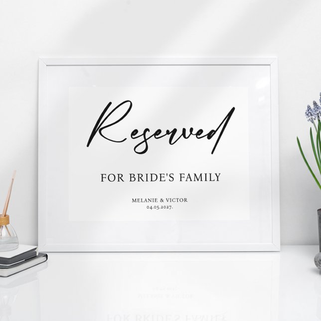 Reserved table Printable Wedding Sign Poster (Creator Uploaded)