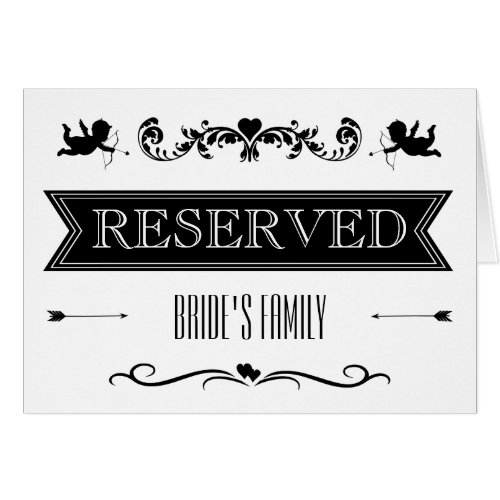 Reserved Table  Seating Sign Typography Wedding