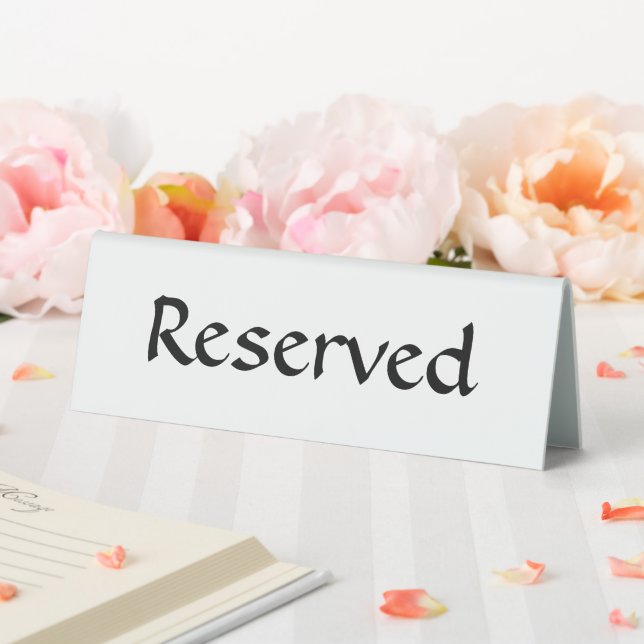Reserved Table Sign (In SItu (Wedding))