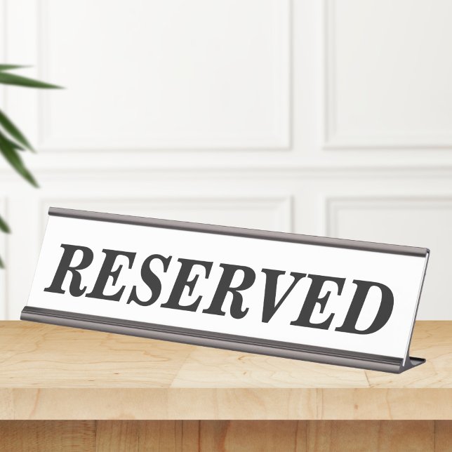 Reserved Table Sign Plate (Creator Uploaded)