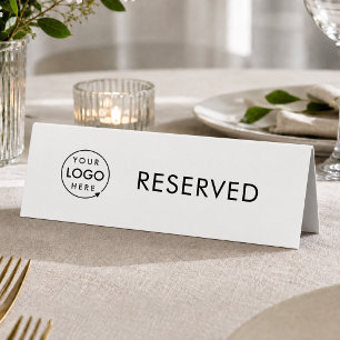 Reserved Table Sign Restaurant Cafe Reservation