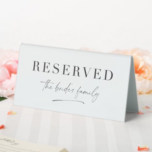Reserved Table Tent Wedding Sign Decor C300