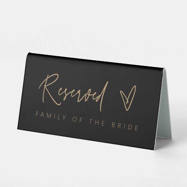 Reserved Table Tent Wedding Sign Decor G400  (Back)
