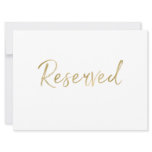 "Reserved"
