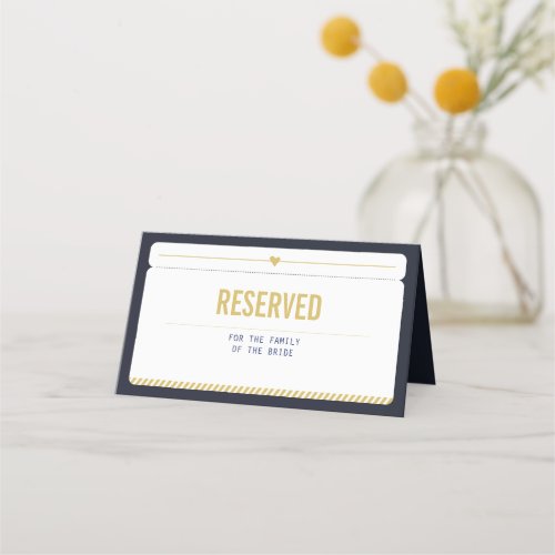 Reserved Wedding Table Sign Place Card