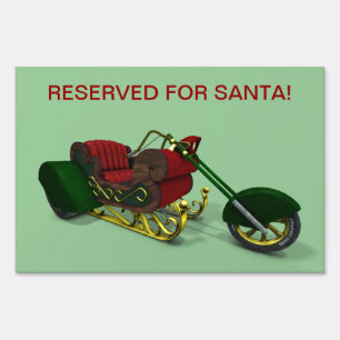 Reservered for Santa Claus Yard Sign