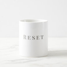 Reset Mug – Minimal Typography Design