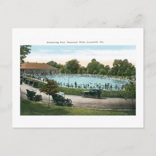 Resevoir Park Swimming Pool Louisville Ky Postcard