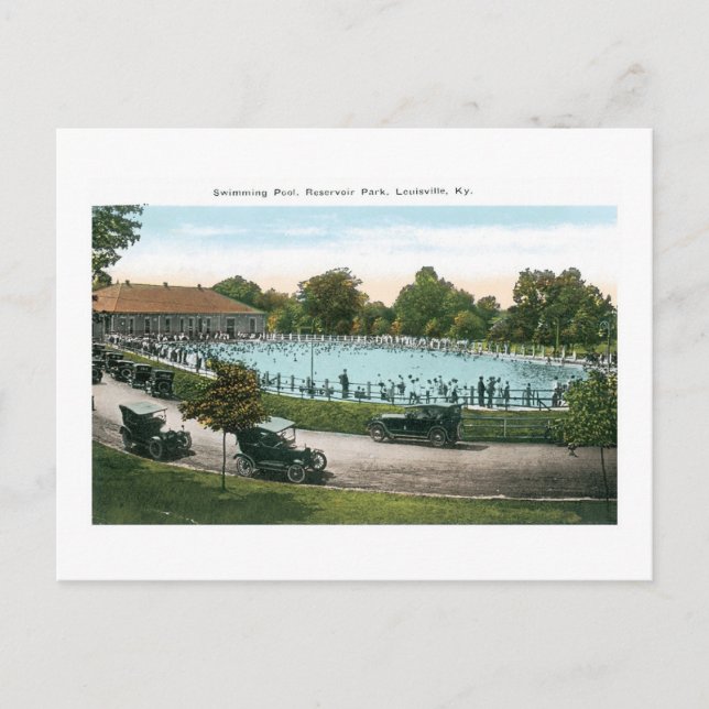 Resevoir Park, Swimming Pool, Louisville, Ky Postcard (Front)