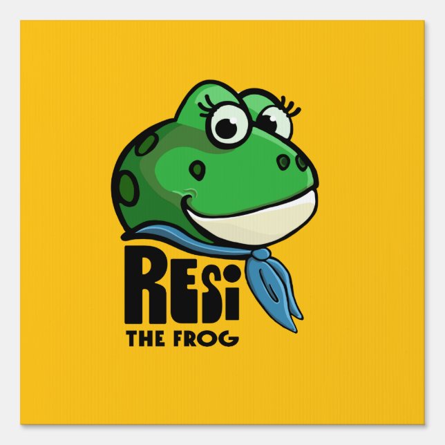 Resi The Frog Sign (Front)