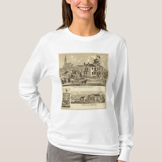 Residence and Greenhouse of John Lent Sewickley T-Shirt (Front)