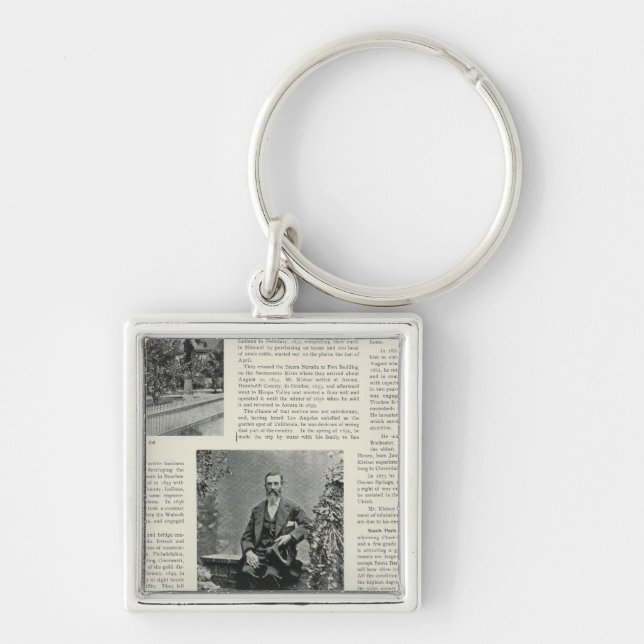 Residence and Orchard in California Keychain (Front)