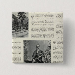 Residence and Orchard in California Pinback Button
