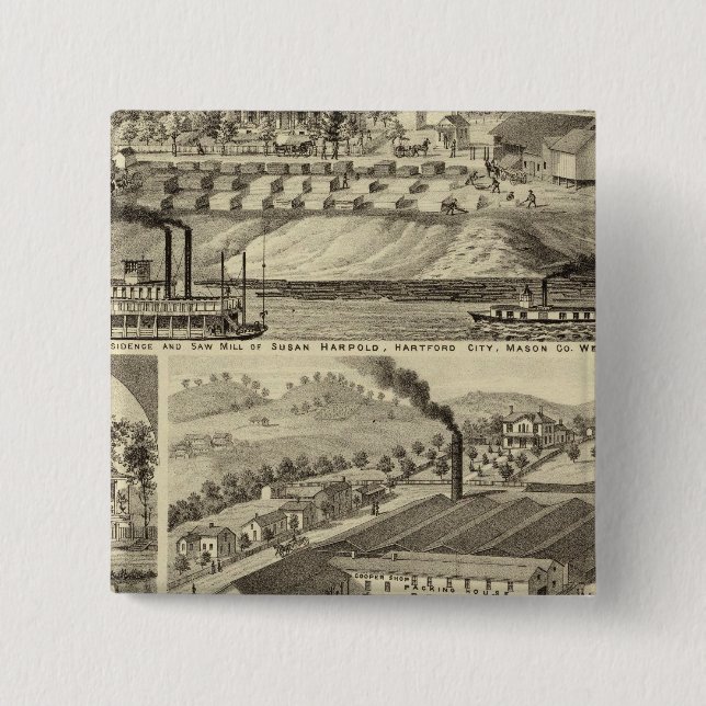 Residence and saw mill of Susan Harpold Button (Front)