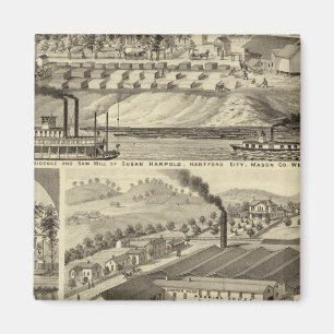 Residence and saw mill of Susan Harpold Magnet