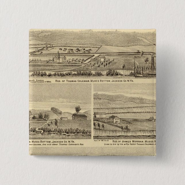 Residence and store of William M Roberts Button (Front)