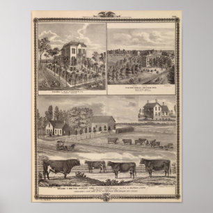 Residence and Western College in Marshalltown Poster