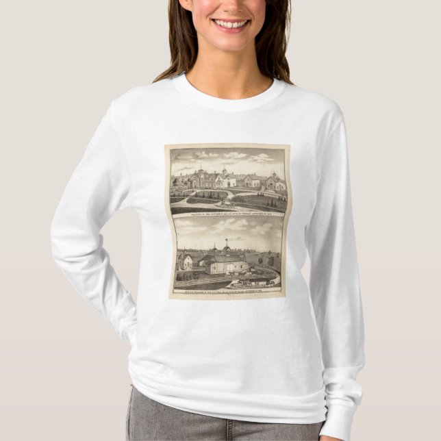 Residence, barn & outbuildings of AR Earle T-Shirt (Front)