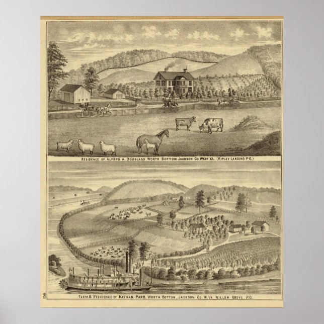 Residence of Alfred A Douglass Poster (Front)