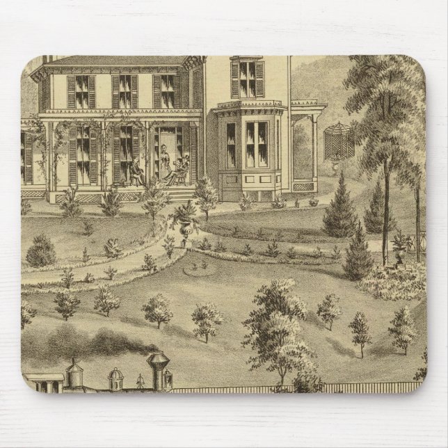 Residence of David R Kerr Mouse Pad (Front)