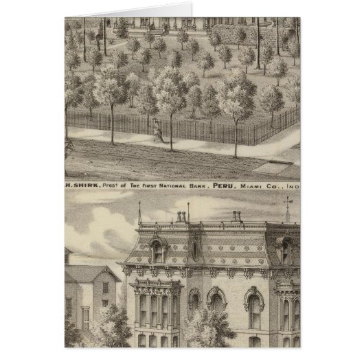 Residence of EH Shirk Cards (Front)