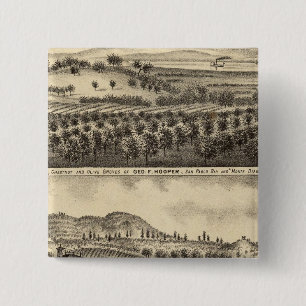 Residence of Geo F Hooper Pinback Button