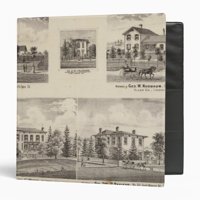 Residence of Henry Baker and others 3 Ring Binder (Front/Inside)