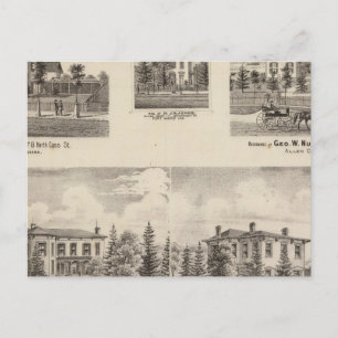 Residence of Henry Baker and others Postcard