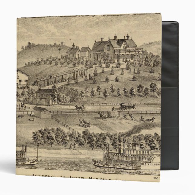 Residence of Jacob Markley 3 Ring Binder (Front/Inside)