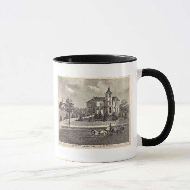 Residence of James G Gowdy, Tom's River, NJ Mug (Right)