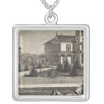 Residence Of James G Gowdy, Tom&#39;s River, Nj Silver Plated Necklace at Zazzle