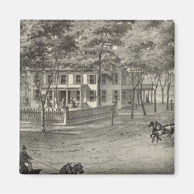 Residence of John S Rogers in Manasquan, NJ Magnet (Front)