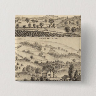 Residence of Joseph Alexander, Mendocino Pinback Button