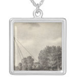 Residence Of Joseph Francis, Tom&#39;s River, Nj Silver Plated Necklace at Zazzle