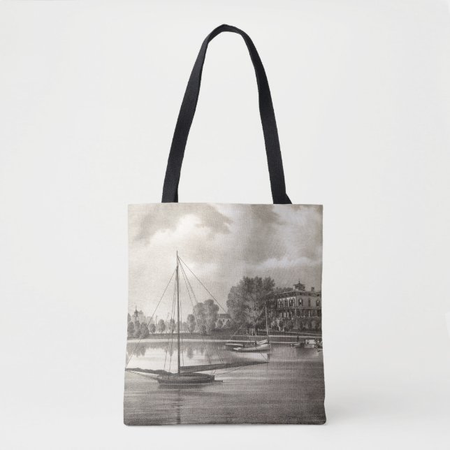 Residence of Joseph Francis, Tom's River, NJ Tote Bag (Front)