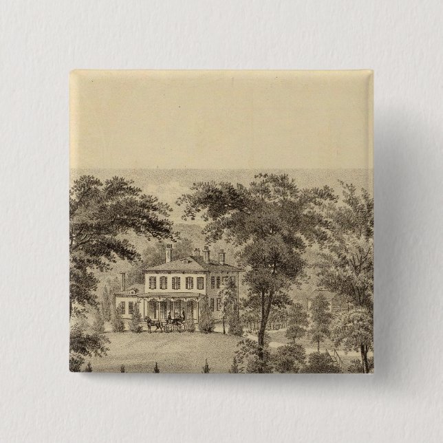 Residence of Marshall McDonald Pinback Button (Front)