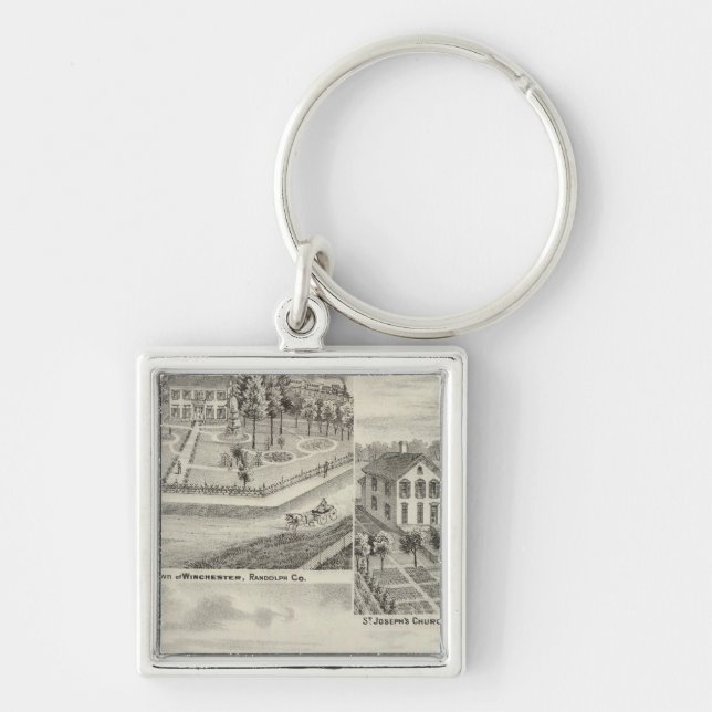 Residence of Milton Thornburgh Fayette Co Keychain (Front)