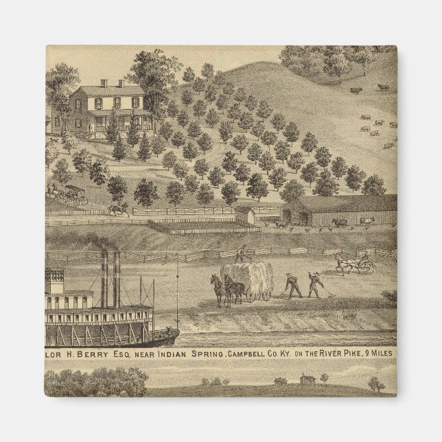 Residence of Taylor H Berry Magnet (Front)