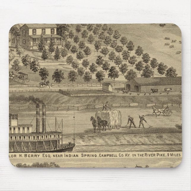 Residence of Taylor H Berry Mouse Pad (Front)