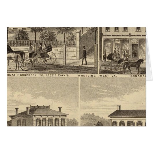 Residence of Thomas Hornbrook Cards (Front Horizontal)